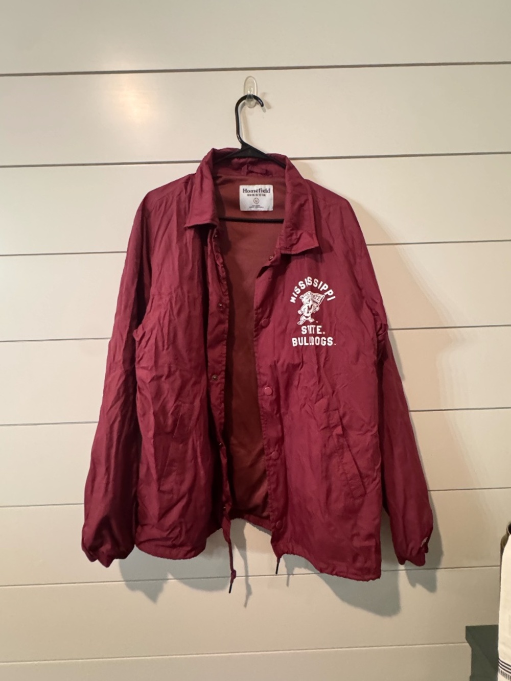 Homefield Mississippi State Bulldogs Coaches Jacket Maroon M
